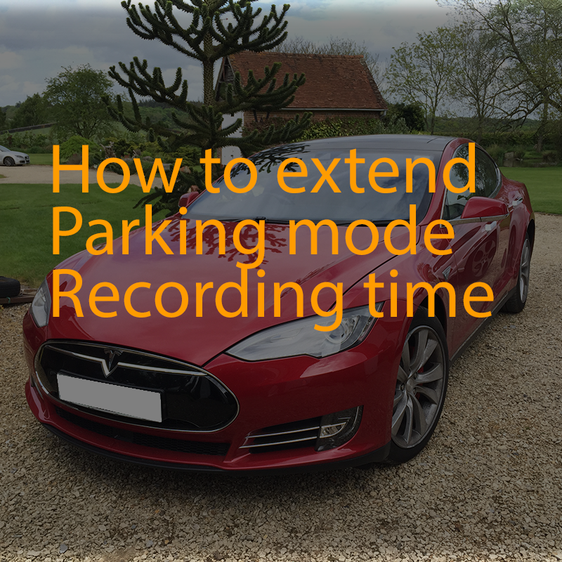 How to extend parkinf mode recording time